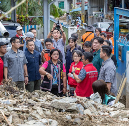 副總統蕭美琴視察花蓮農災狀況 期盼部落生活早日恢復