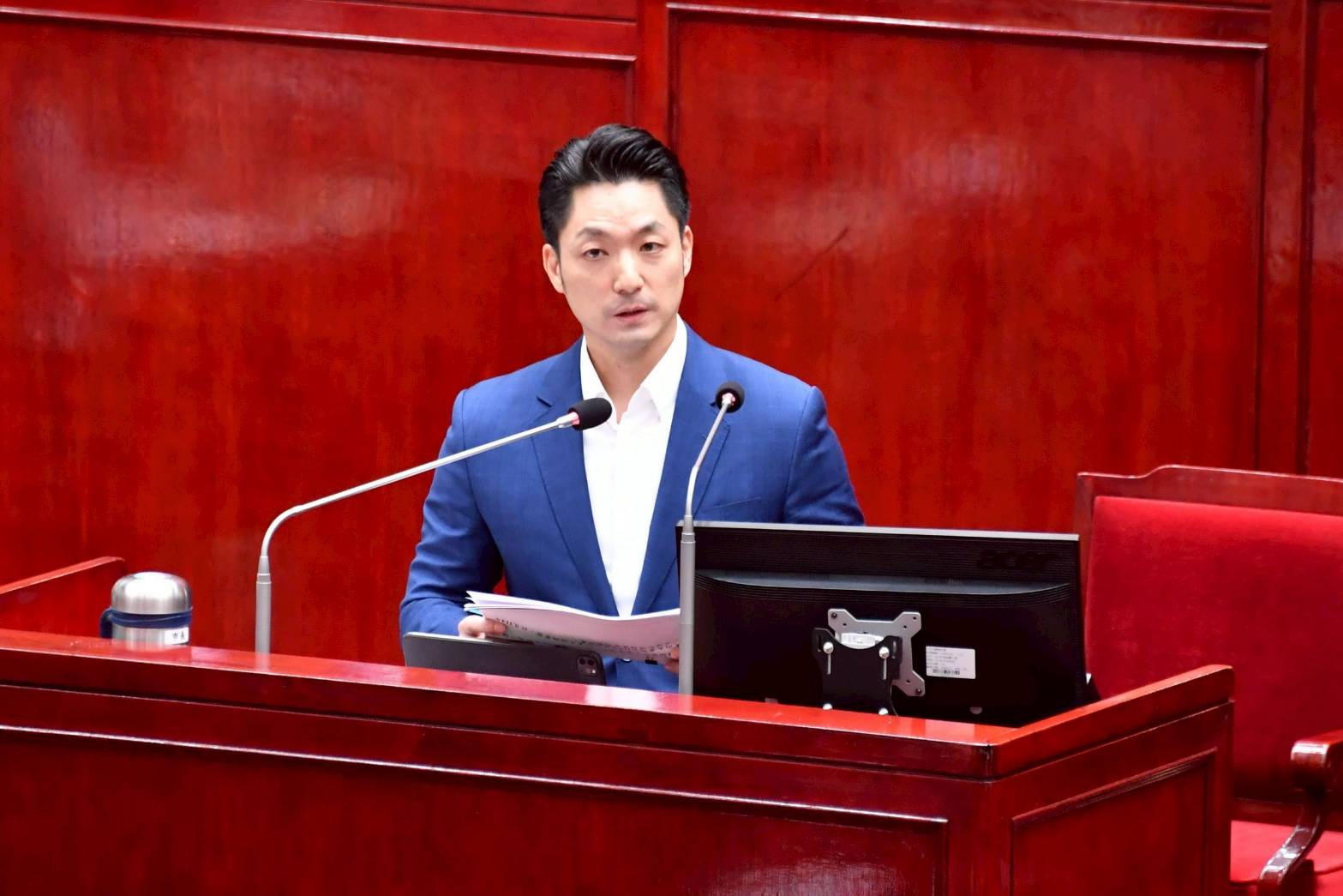 臺北市長蔣萬安赴議會報告114年度追加(減)預算案及115年度總預算案 輝達海外總部落腳北士科