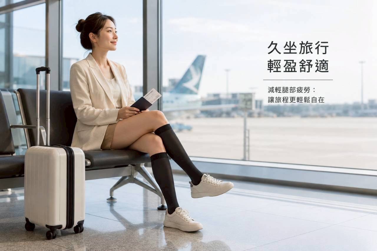 迎暑假出國旺季 網熱推行李箱必備Freesia機能壓力襪日走萬步也輕盈