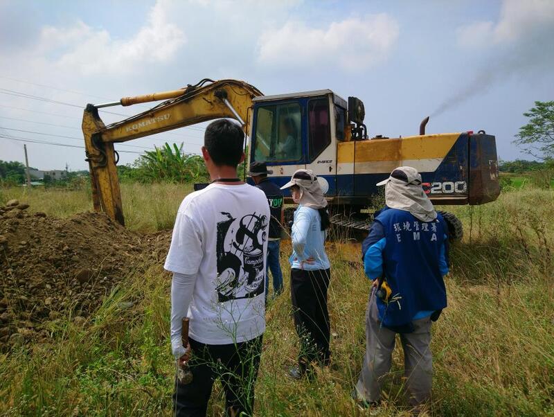 環境部環境管理署聯手檢警查廢土棄置　桃園農地破壞逾1萬平方公尺