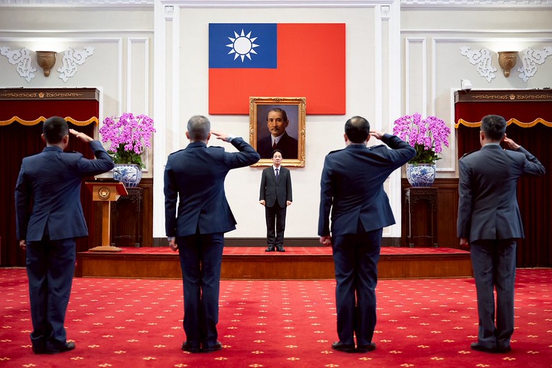 賴清德總統主持將官晉任授階典禮　強調透過「新訓練、新裝備、新科技」打造現代化國軍，確保臺灣民主防衛力