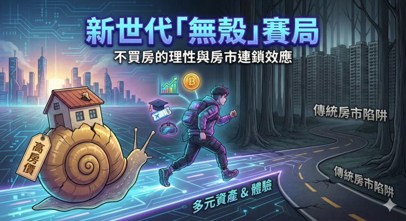 李豫伯教授：新世代的「無殼」賽局  解析年輕人不買房與房市結構的連鎖效應
