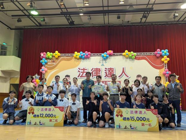 決賽成績出爐！臺南市114年度「法律達人～青少年認識法律擂臺賽」精彩回顧與冠軍隊伍