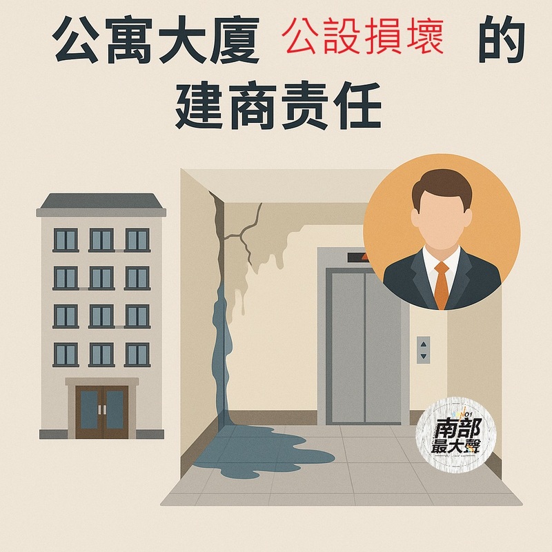 【社區法律 生存指南】公寓大廈公設損壞的建商責任