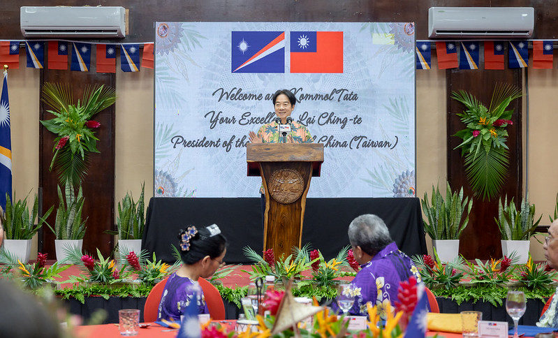 賴清德總統出席馬紹爾群島海妮總統國宴 強調臺馬雙邊合作與友誼