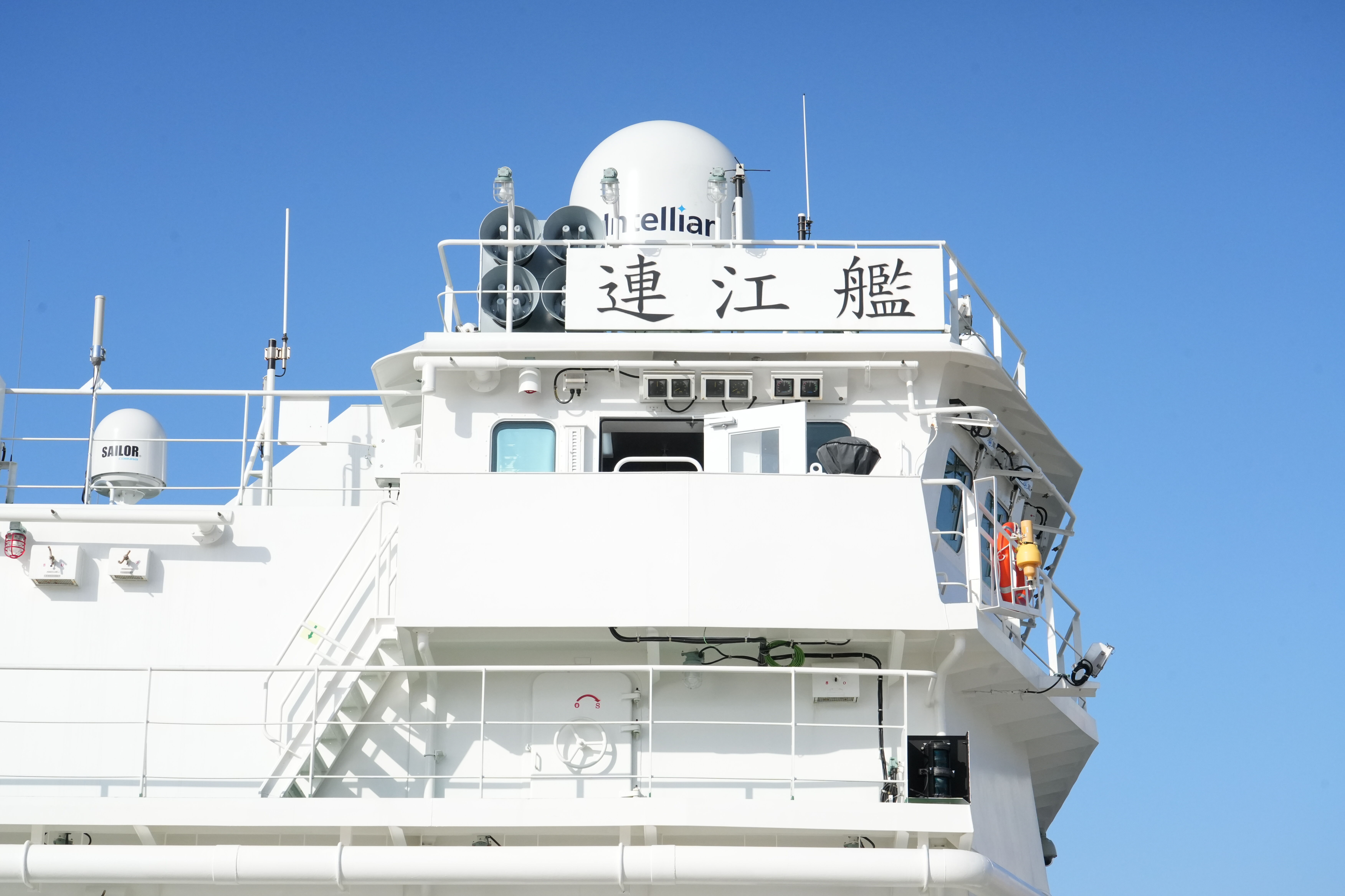 新造連江艦首航典禮登場！陳光復盛讚海巡守土貢獻
