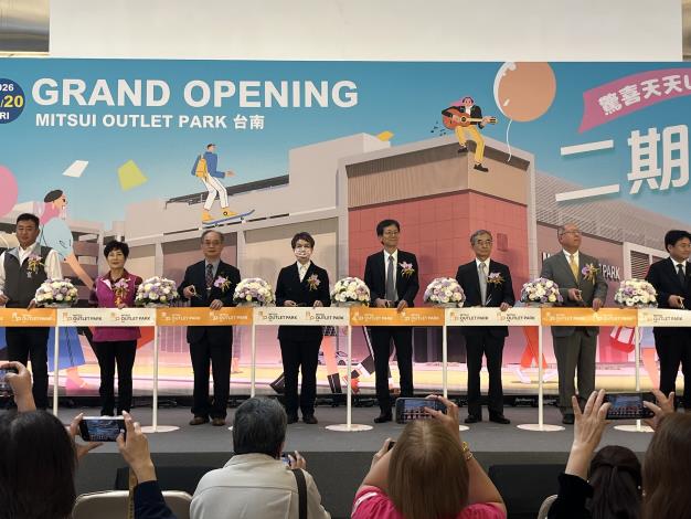臺南三井Outlet Park二期正式開幕　引進50家新店舖打造全新購物體驗