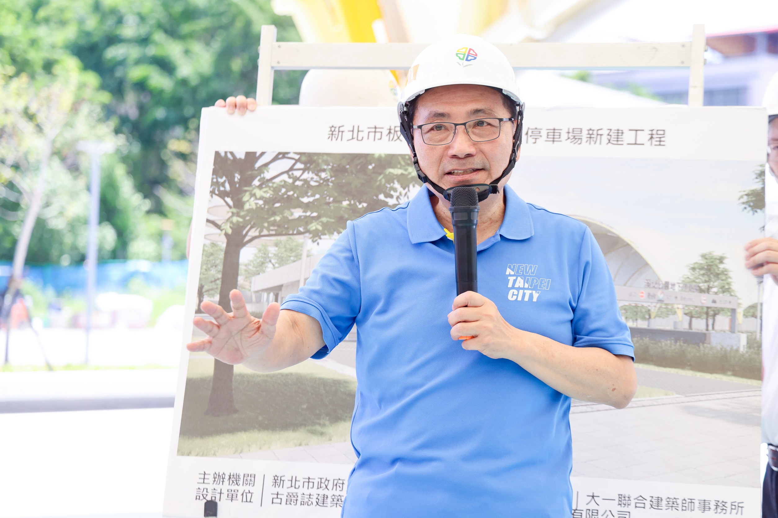 新北市長侯友宜視察板橋溪北公園地下停車場工程　年底啟用盼解決停車荒