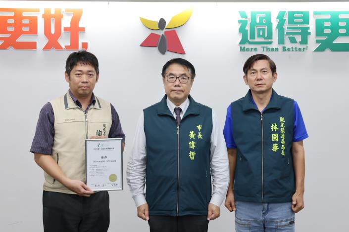 臺南虎頭埤環景生態工程榮獲臺灣景觀大獎 臺南市長黃偉哲：持續推動永續生態地景營造