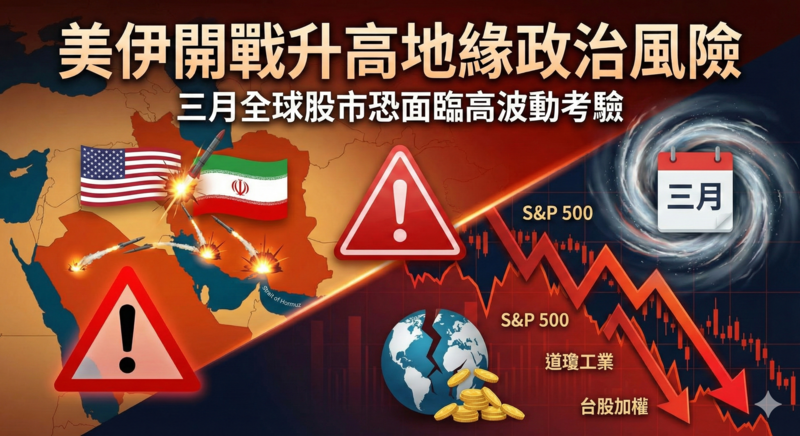 李豫伯教授：美伊開戰升高地緣政治風險　三月全球股市恐面臨高波動考驗