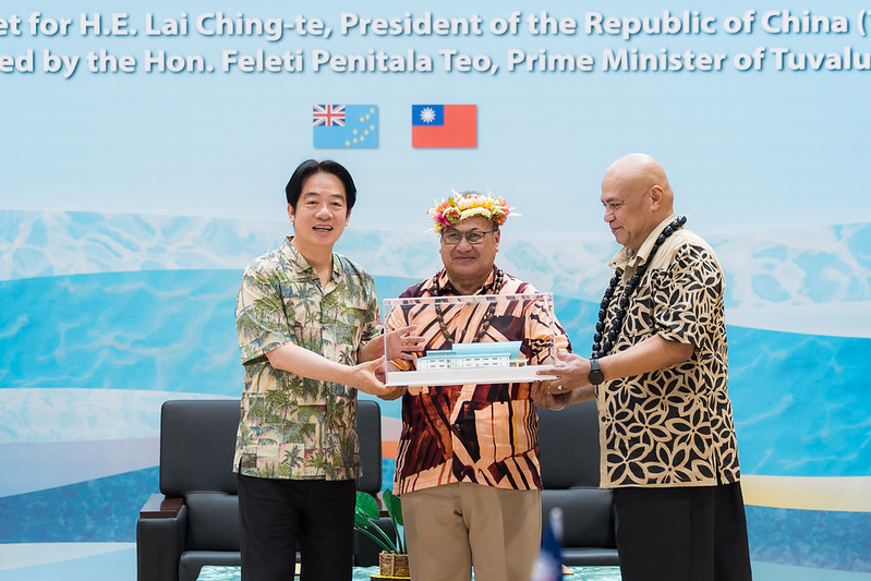 總統賴清德於吐瓦魯戴斐立總理國宴致辭，展望雙邊合作新篇章