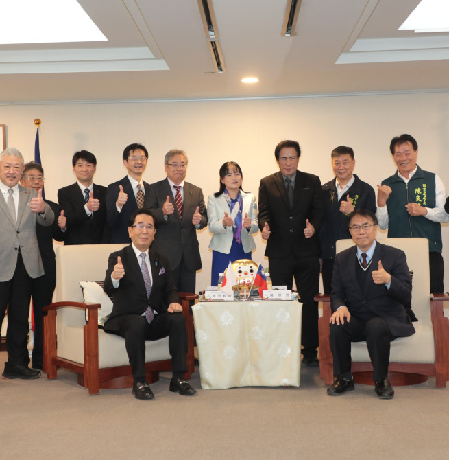 臺南市長黃偉哲與山口縣議會島田教明會長會談　聚焦深化觀光與體育多元交流