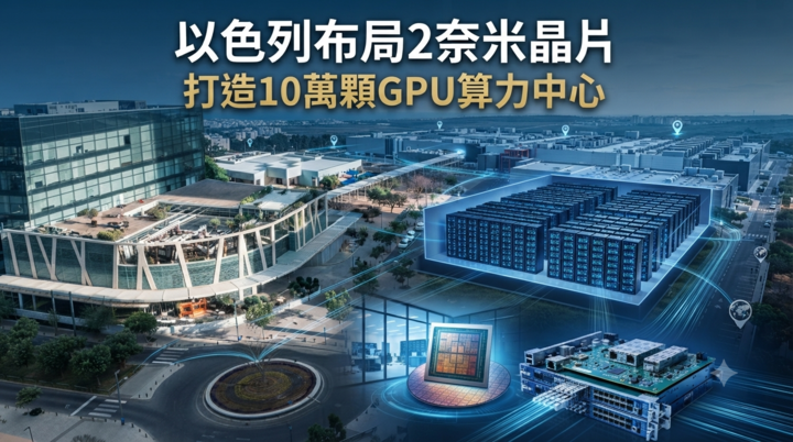 以色列布局2奈米晶片製造　向台積電、三星招手打造10萬顆GPU AI算力中心