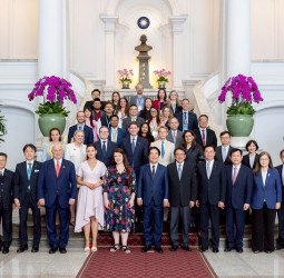 賴清德總統接見臺灣海洋國際論壇訪團　盼共同提升海洋韌性　守護自由、開放、安全的海洋