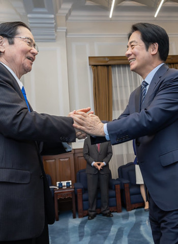 賴清德總統接見日本台灣親善協會衛藤征士郎會長　強化臺日交流合作動能促進區域經濟穩健發展