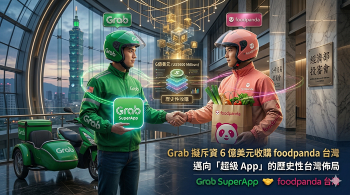 Grab擬斥資6億美元收購foodpanda臺灣　中資疑慮牽動監管變數成關鍵焦點