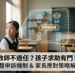 孩子遇到不適任教師怎麼辦？完整檢舉機制、申訴管道與家長應對策略一次看懂