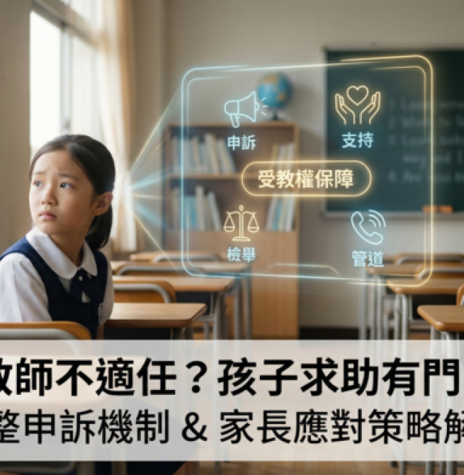 孩子遇到不適任教師怎麼辦？完整檢舉機制、申訴管道與家長應對策略一次看懂